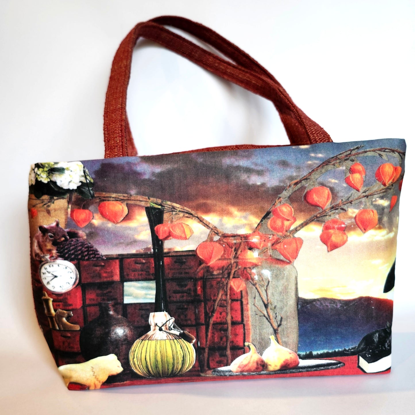 Worldview Library, large zip tote