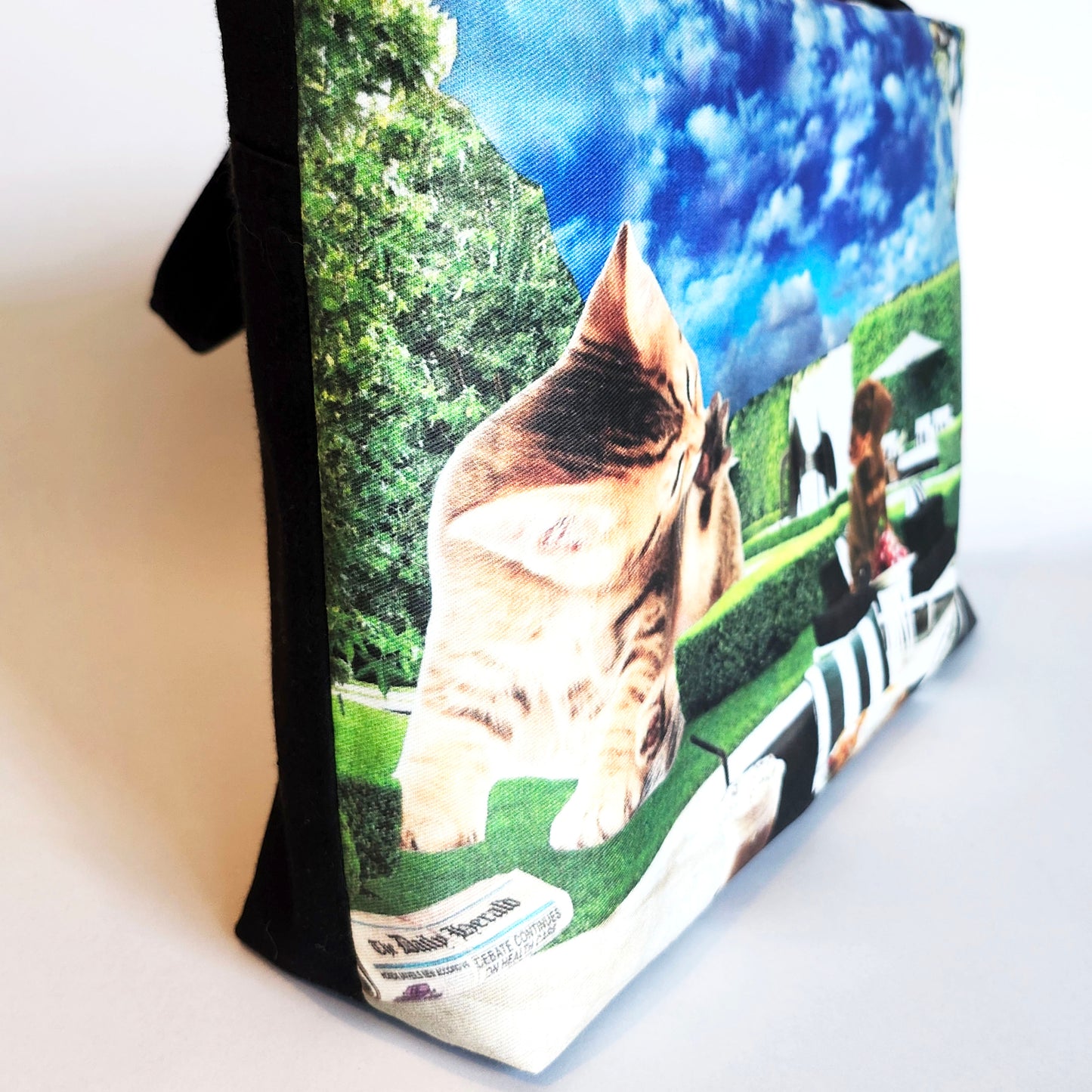 Summer Time, large zip tote