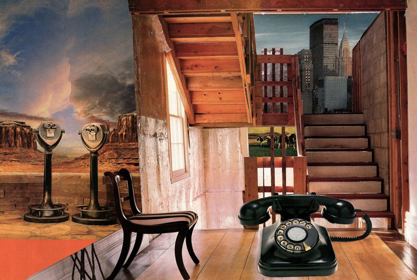 Entrances, original collage