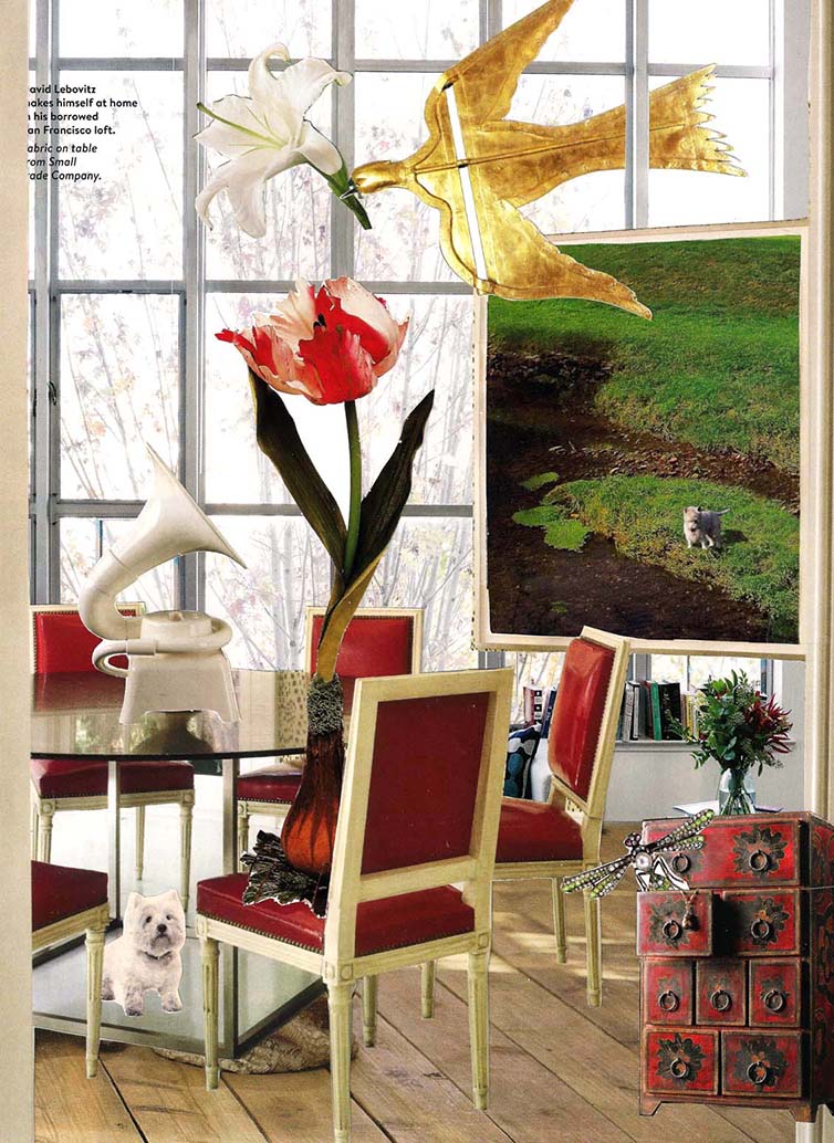 Westie Times Two, original collage