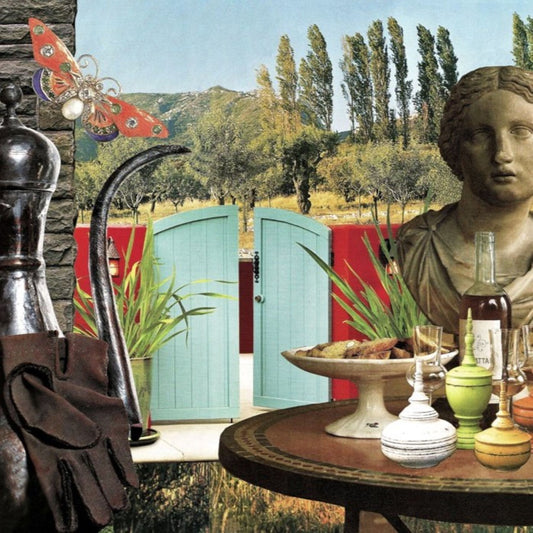 Antiques, original collage