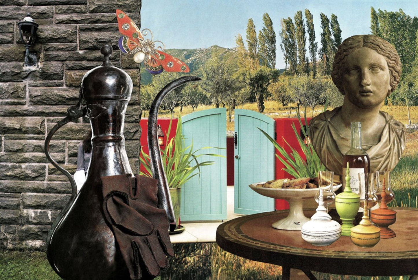 Antiques, original collage