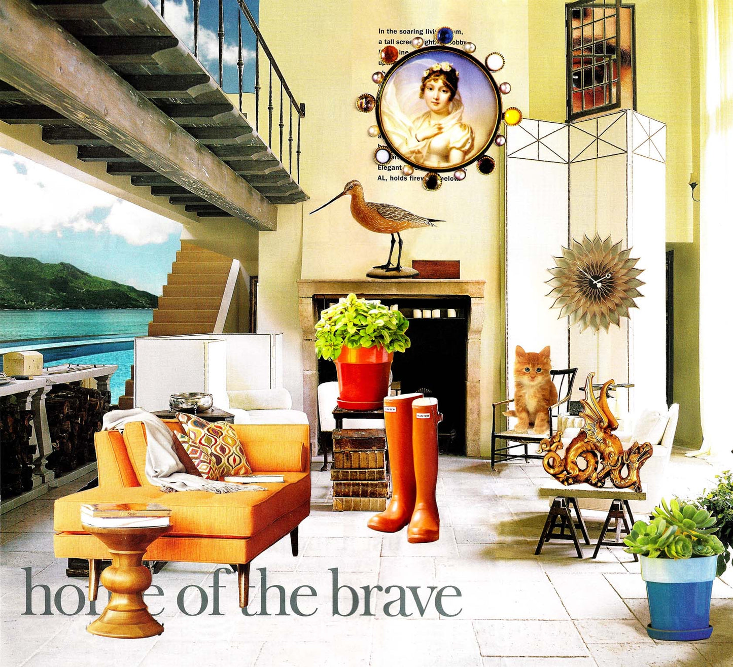 Living with History: original collage