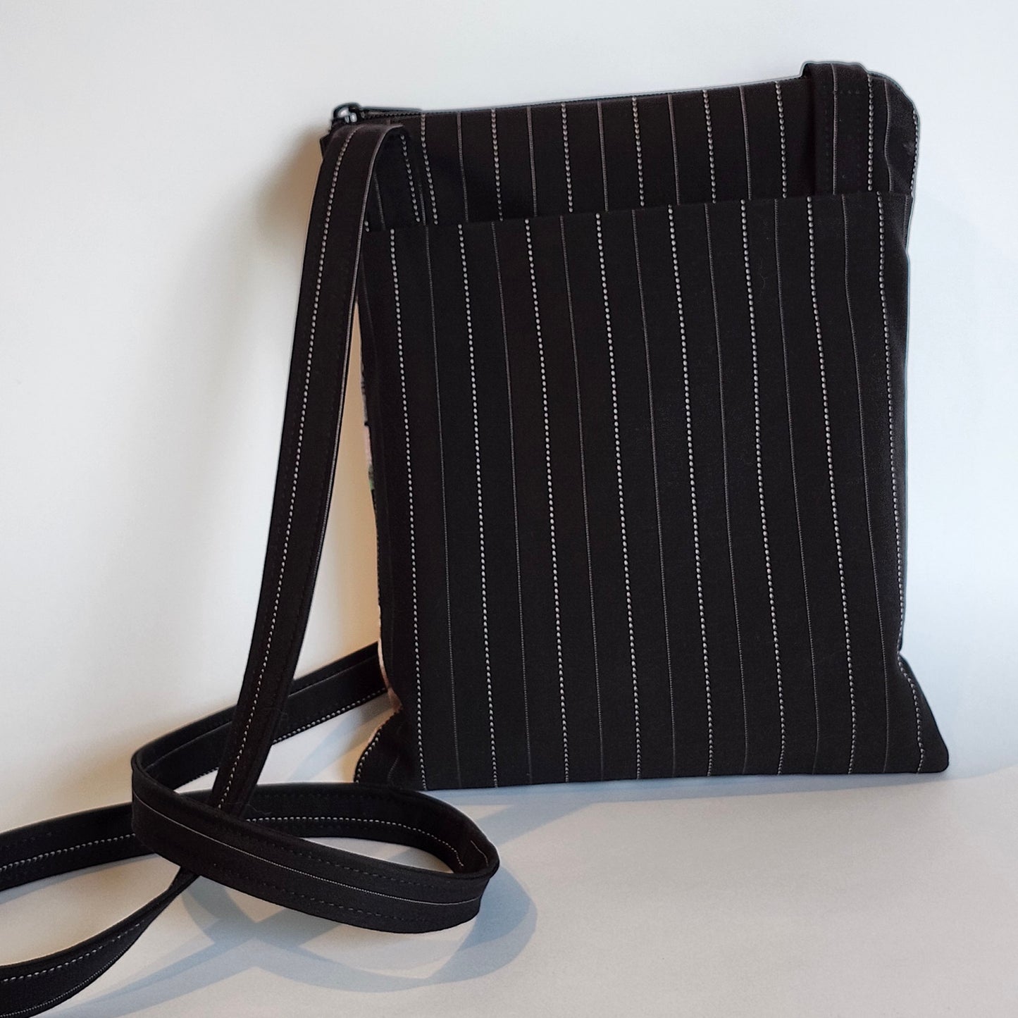 Layers of History: tall cell zip style purse