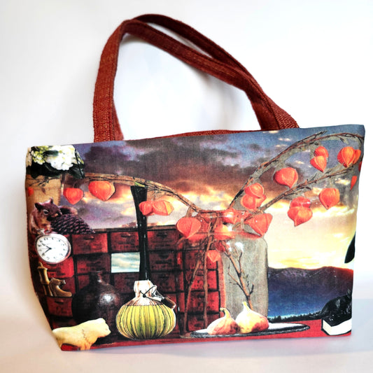 Worldview Library, large zip tote