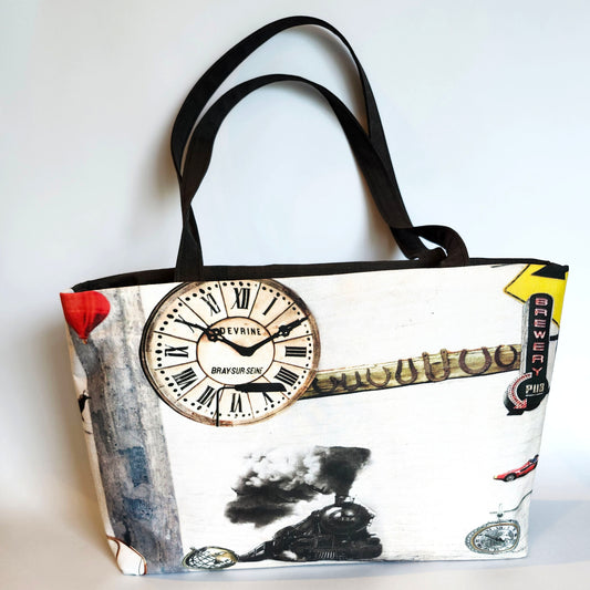 Transportation, large zip tote