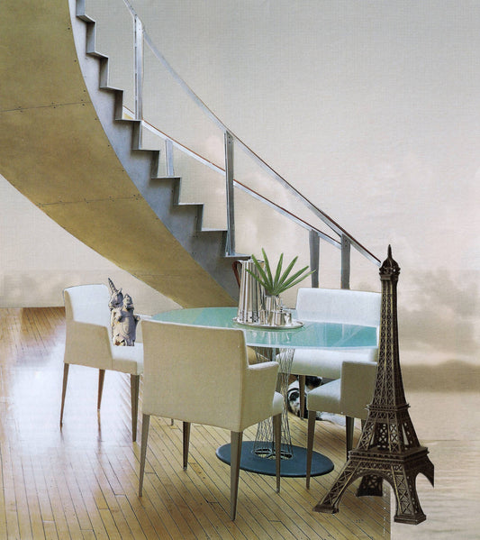 Unicorn Staircase, original collage