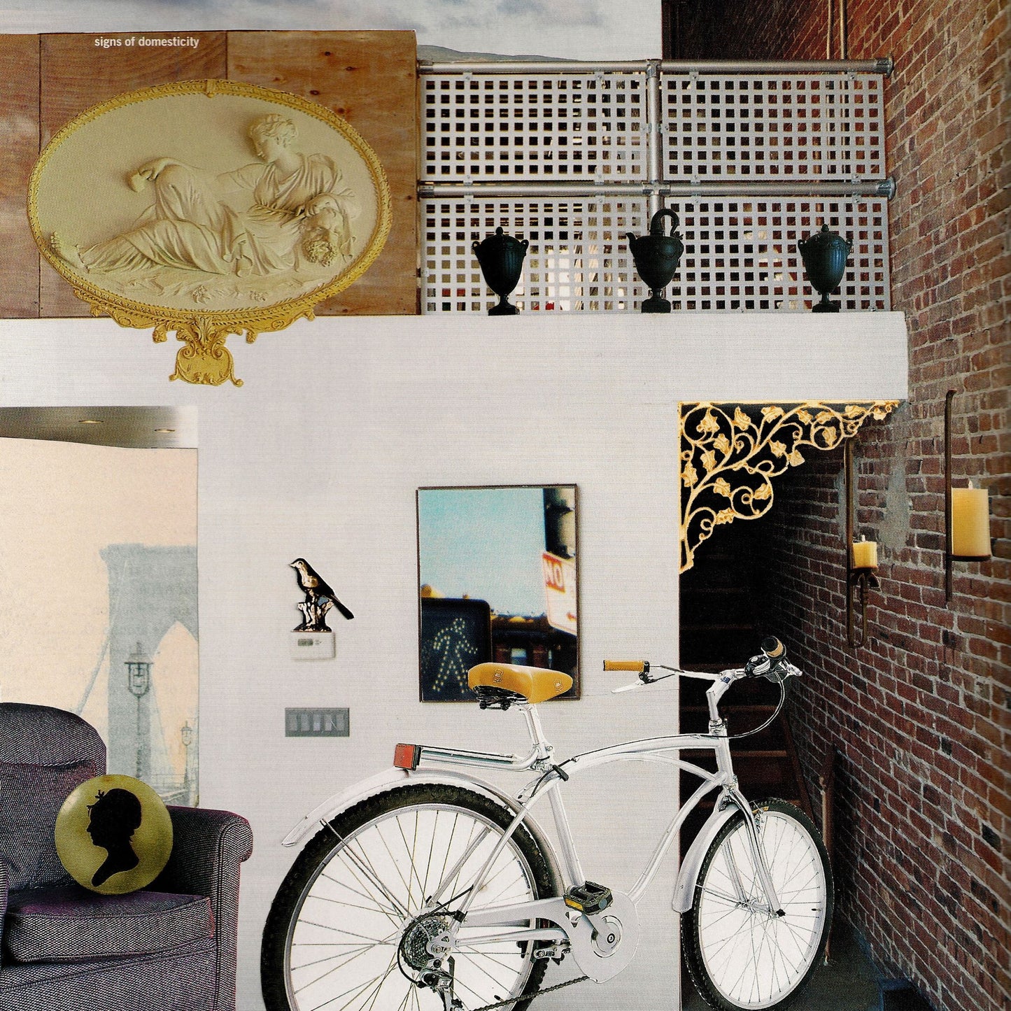 Bicycle Loft, original collage