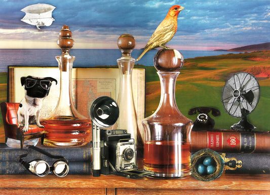 Punk Dog, original collage