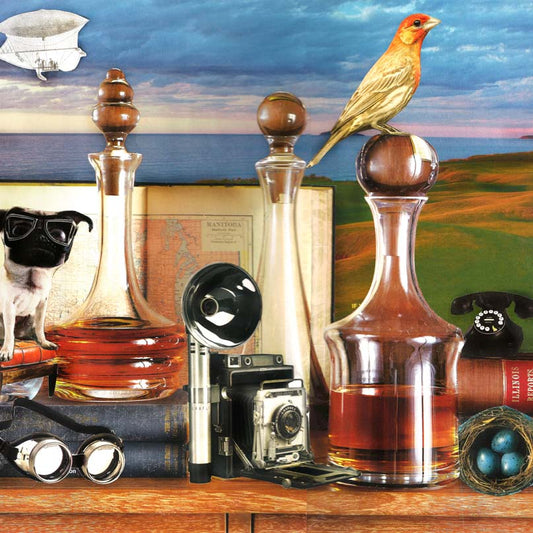 Punk Dog, original collage