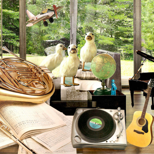 Music Room, original collage