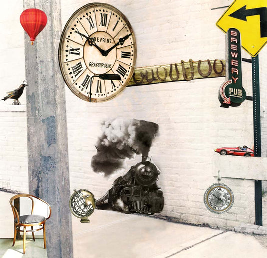 Transportation, original collage