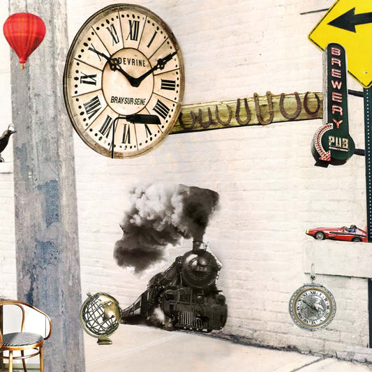 Transportation, original collage